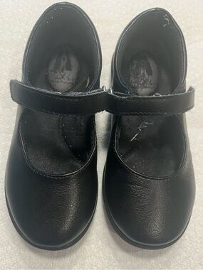Hush Puppy Girls Black Mary Jane School Shoes 10.5